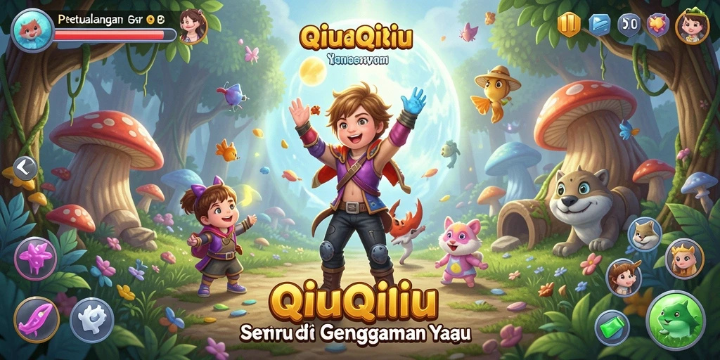 Tangkapan layar menunjukkan aksi seru dalam permainan QiuQiu.