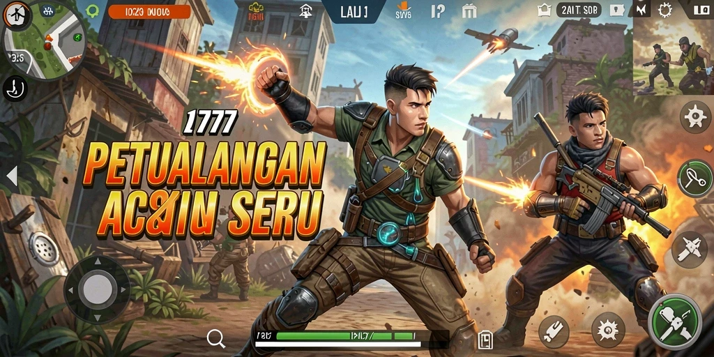 Tampilan utama gameplay L777 dengan aksi yang mendebarkan.
