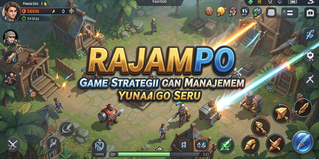 Tampilan gameplay seru dalam RAJAMPO, tunjukkan strategi Anda.