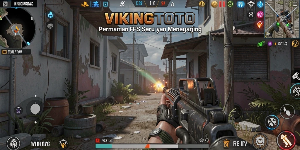 Tangkapan layar VIKINGTOTO menampilkan pertempuran FPS yang mendebarkan.
